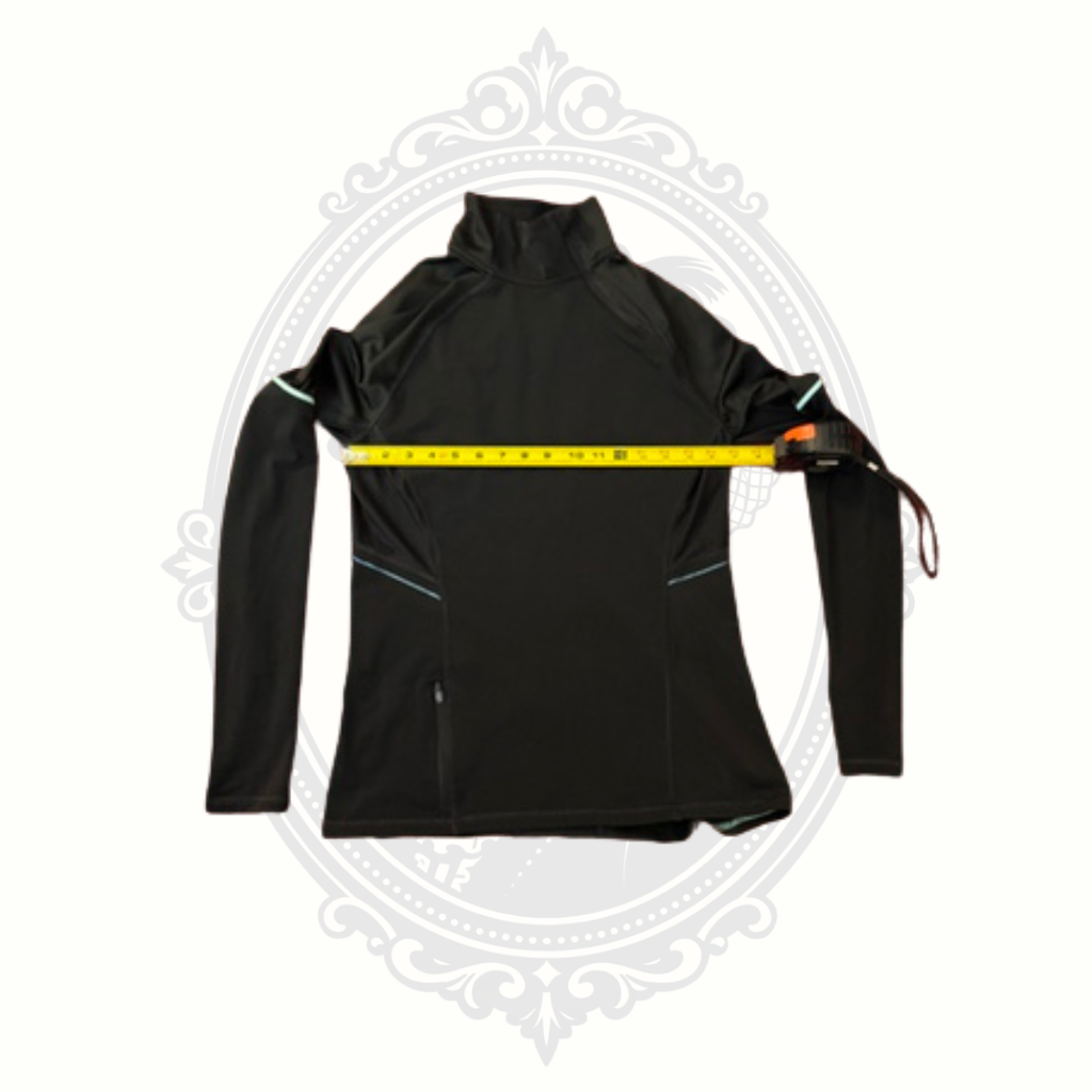 Champion C9 Women's Black Performance Mock Neck Running Top – Small – Reflective Athletic Shirt