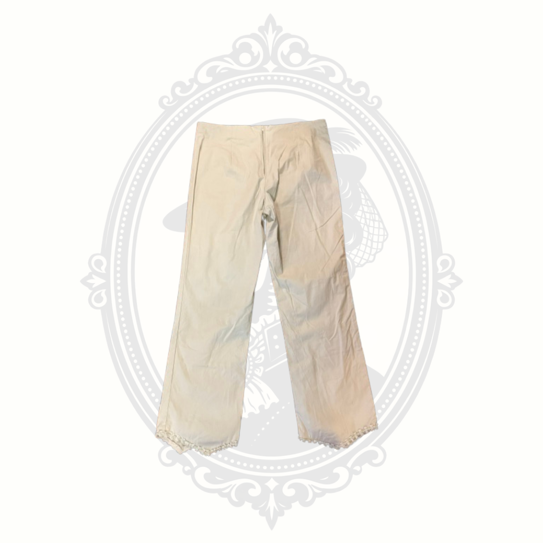 Vintage Choskey Champagne Two Piece Evening Pant Set Size Large Made in USA