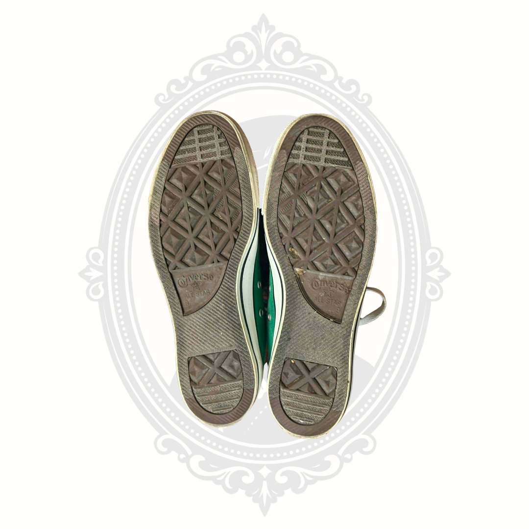 Converse All Star sneaker soles tread view