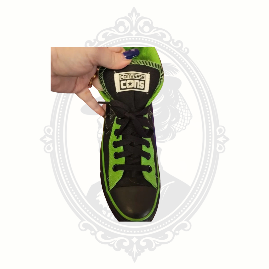 Converse CONS Black & Neon Green High Top Sneakers Men's 8 Women's 10 (SOLD)