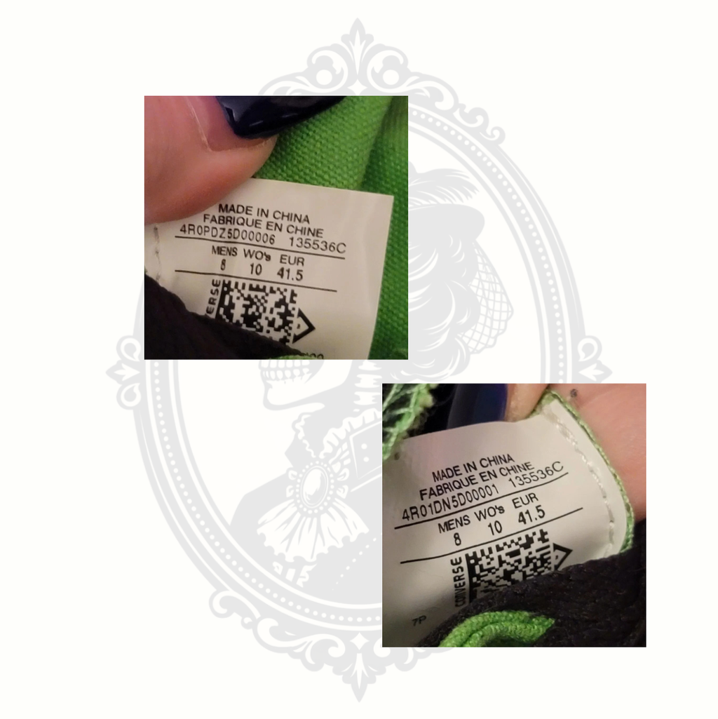 Converse CONS Black & Neon Green High Top Sneakers Men's 8 Women's 10 (SOLD)