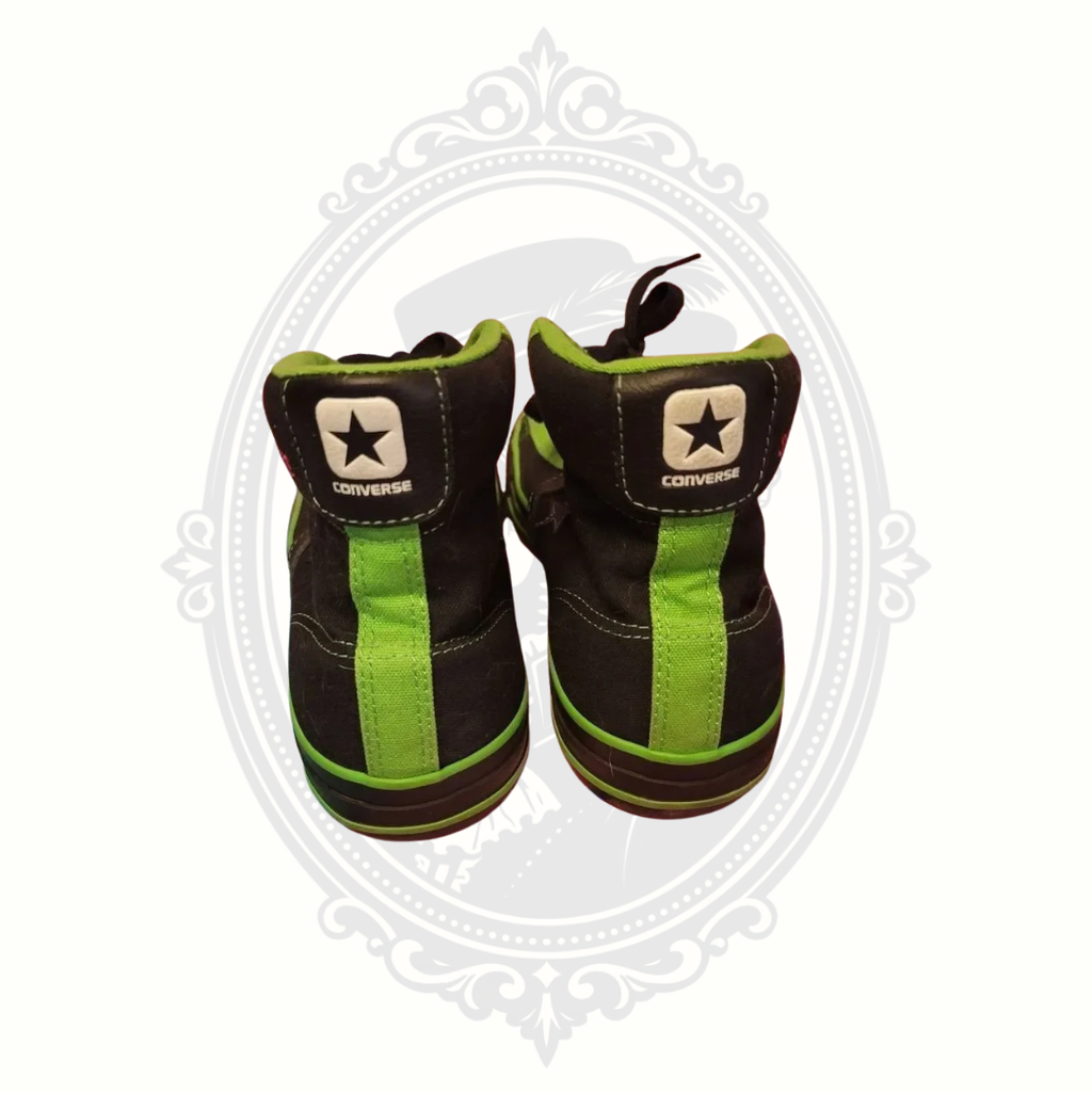 Converse CONS Black & Neon Green High Top Sneakers Men's 8 Women's 10 (SOLD)