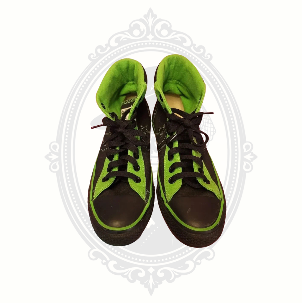 Converse CONS Black & Neon Green High Top Sneakers Men's 8 Women's 10 (SOLD)