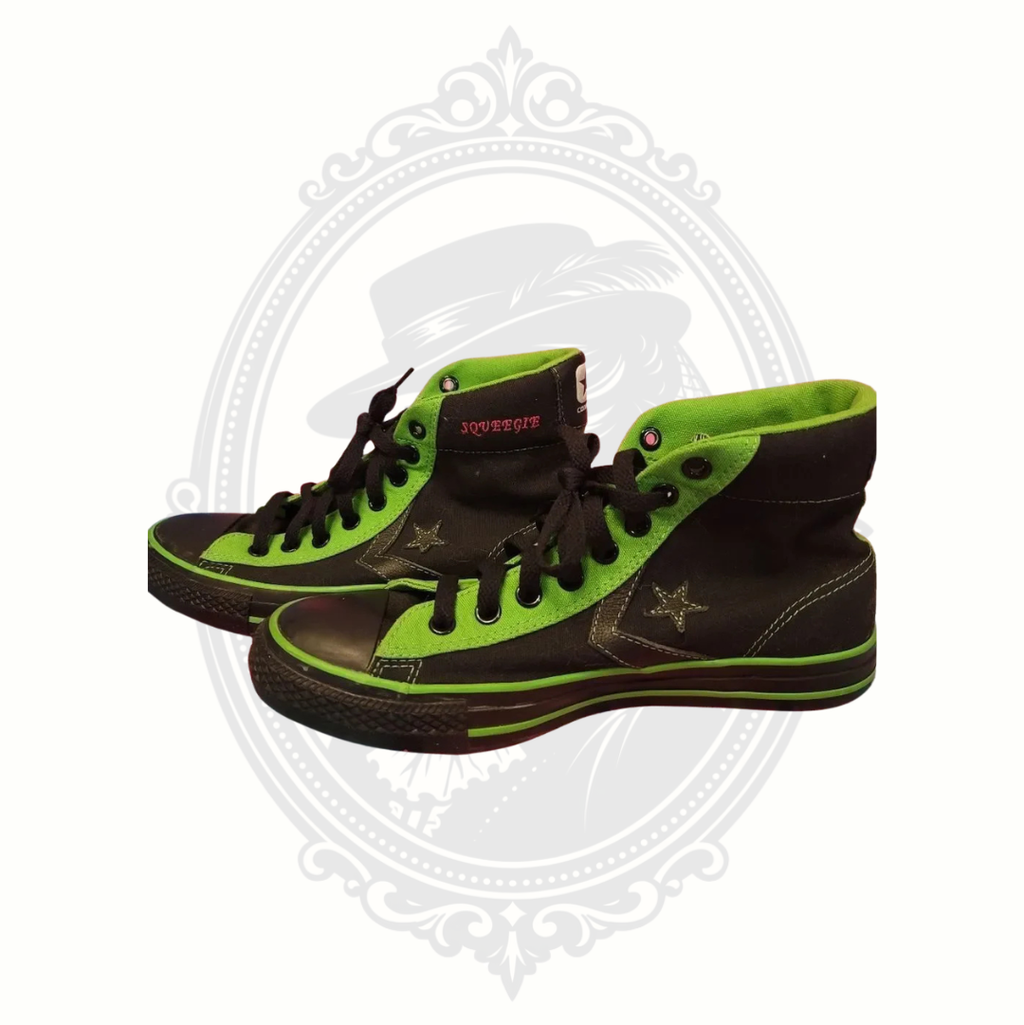 Converse CONS Black & Neon Green High Top Sneakers Men's 8 Women's 10 (SOLD)
