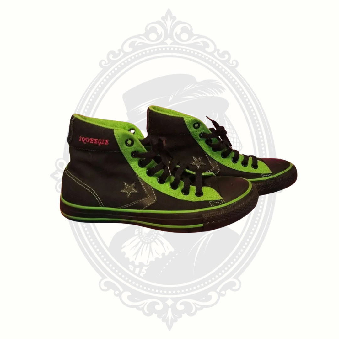 Converse CONS Black & Neon Green High Top Sneakers Men's 8 Women's 10 (SOLD)