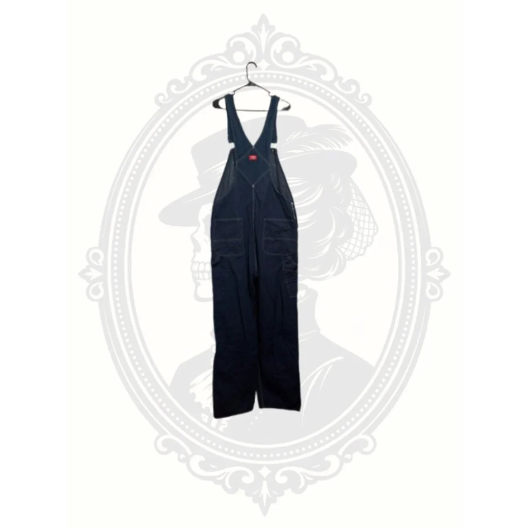 Dickies Stonewashed Indigo Denim Bib Overalls Men’s 38x34 Like New