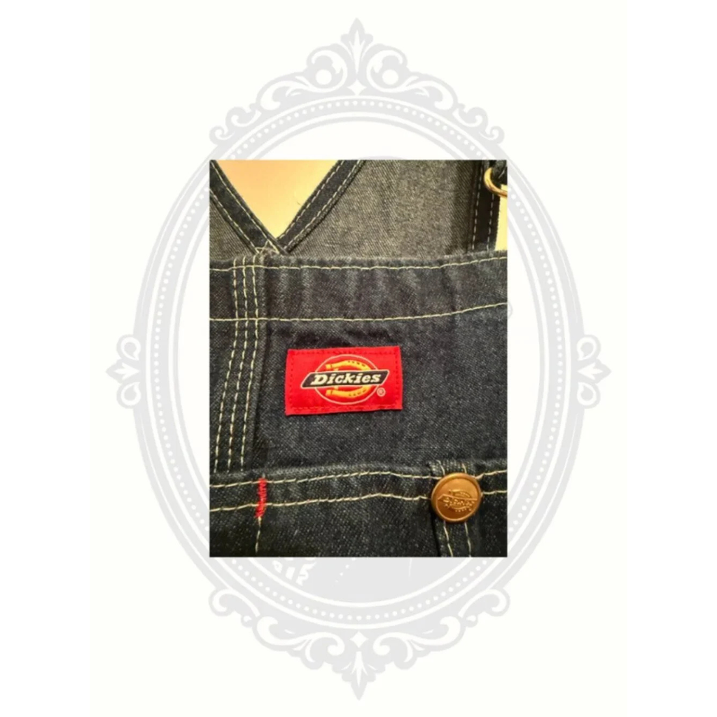 Dickies Stonewashed Indigo Denim Bib Overalls Men’s 38x34 Like New