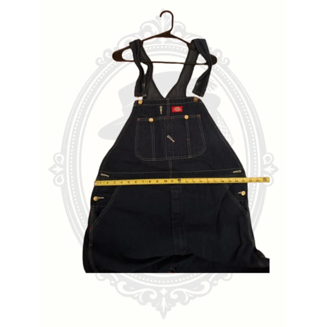 Dickies Stonewashed Indigo Denim Bib Overalls Men’s 38x34 Like New