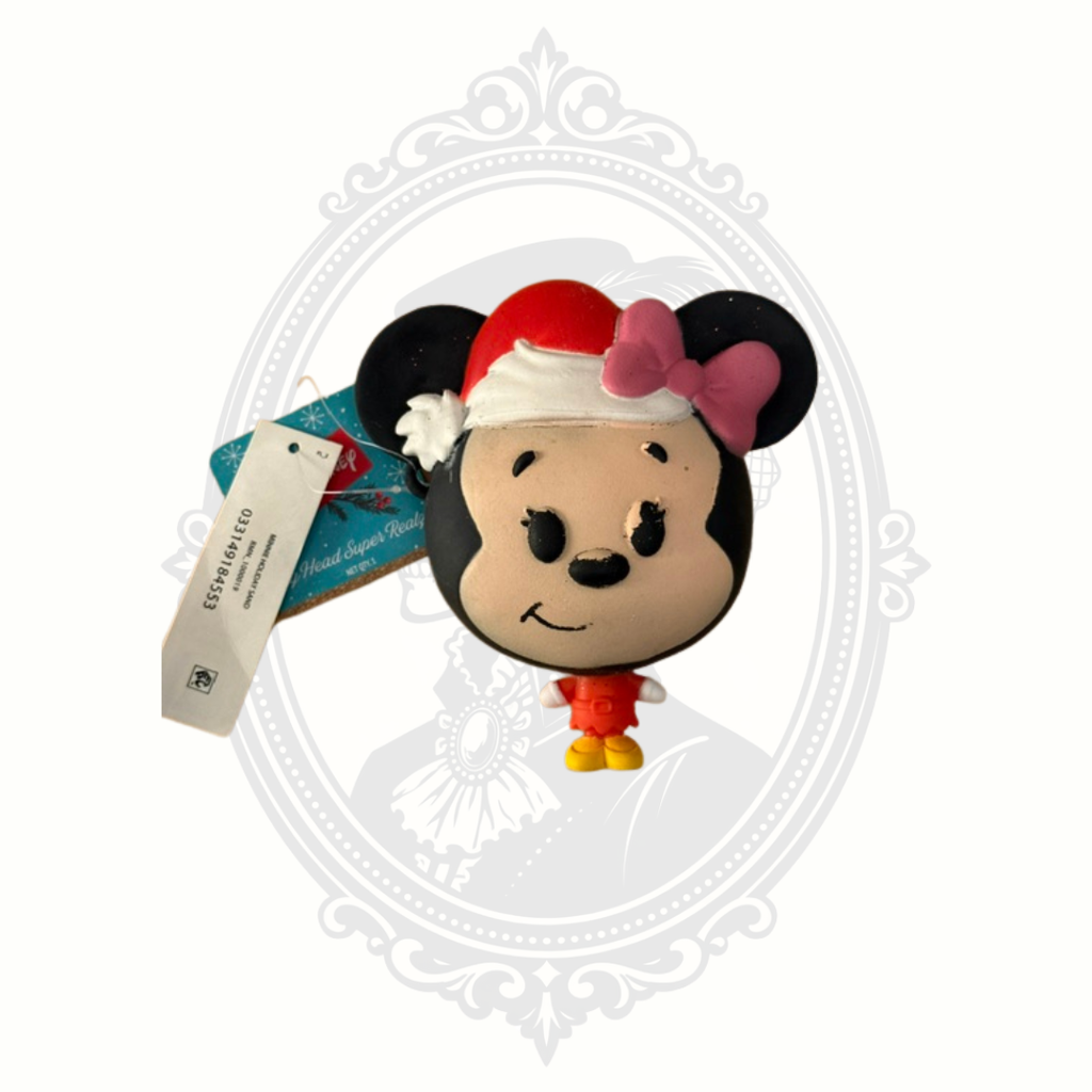 Disney Big Head Super Realz Holiday Minnie Mouse Squishy Figure with Tags – Hedstrom Christmas