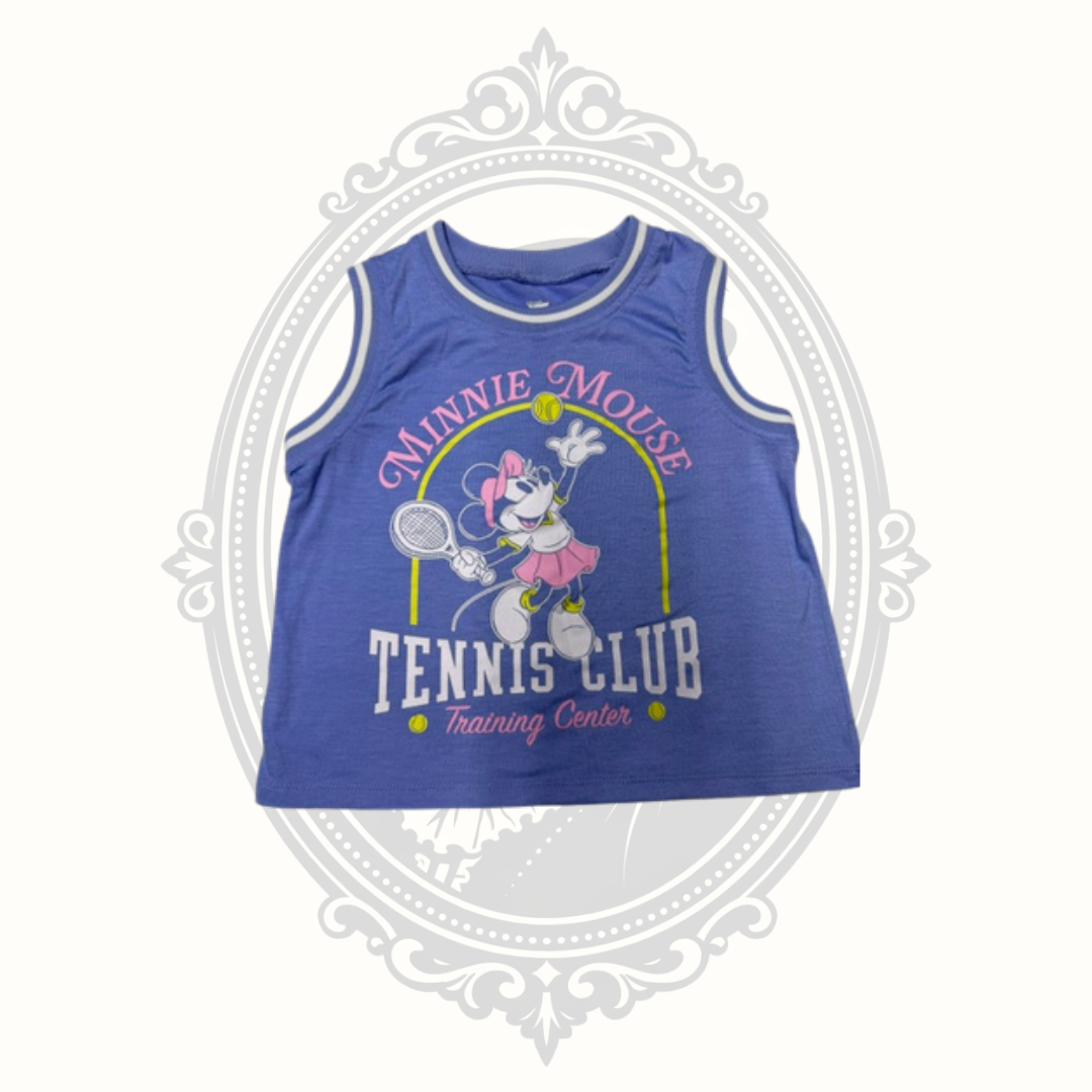 Disney Junior Minnie Mouse Tennis Club Girls Tank Top Purple Size 7