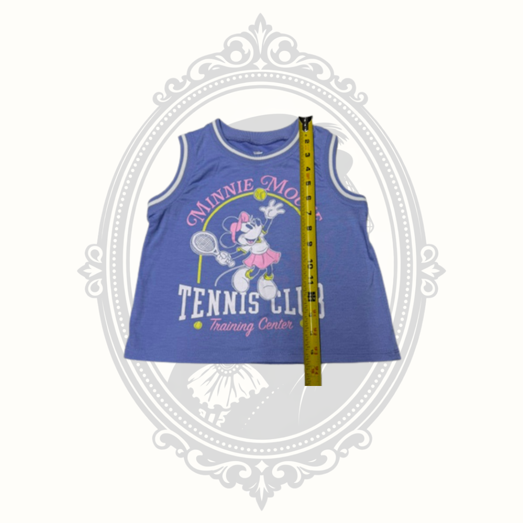 Disney Junior Minnie Mouse Tennis Club Girls Tank Top Purple Size 7