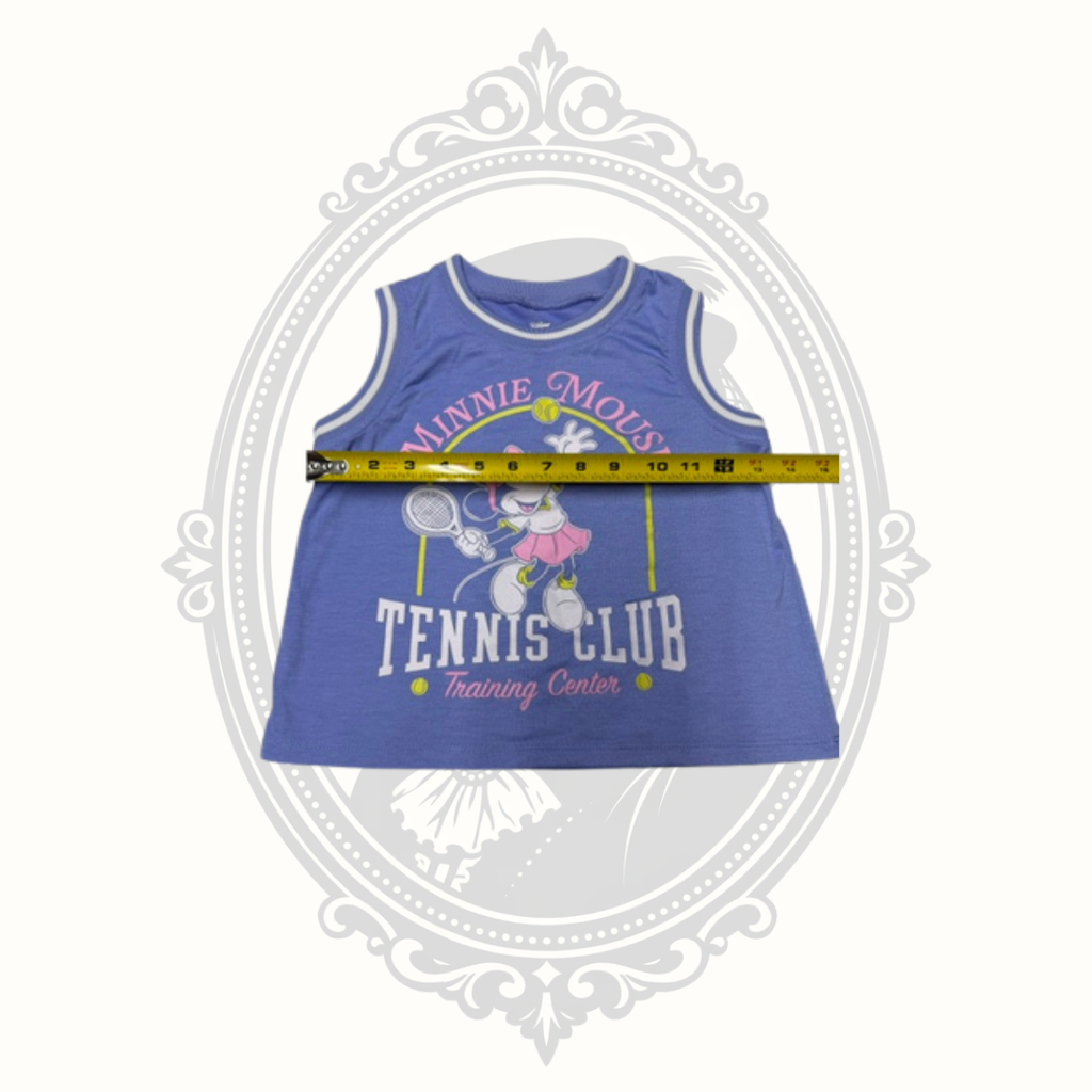 Disney Junior Minnie Mouse Tennis Club Girls Tank Top Purple Size 7