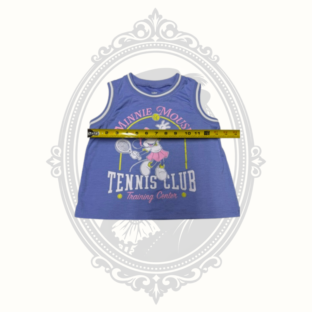 Disney Junior Minnie Mouse Tennis Club Girls Tank Top Purple Size 7
