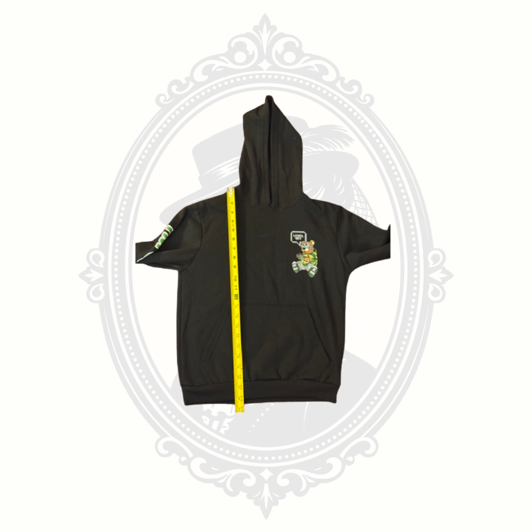 Fresh Laundry Boys Gaming Hoodie Medium Black Level Up VR Bear Pullover