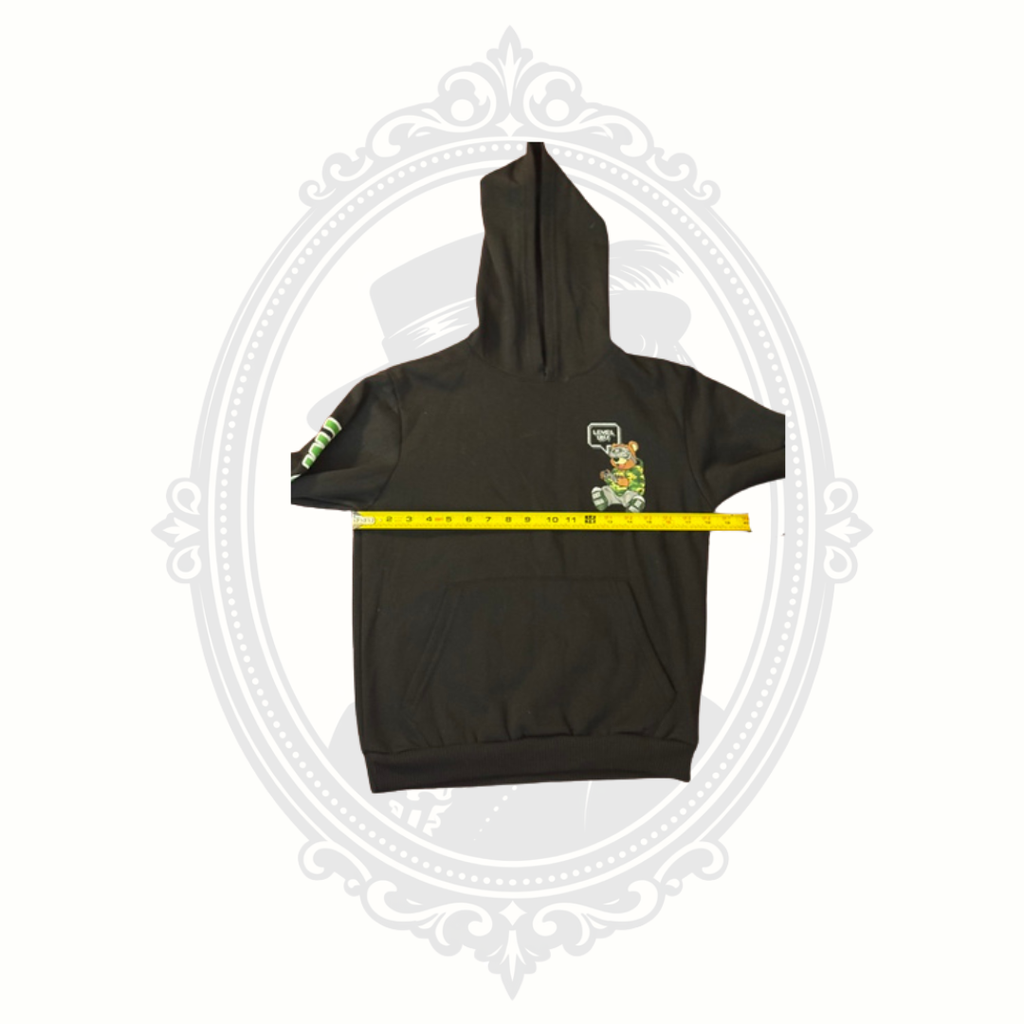 Fresh Laundry Boys Gaming Hoodie Medium Black Level Up VR Bear Pullover
