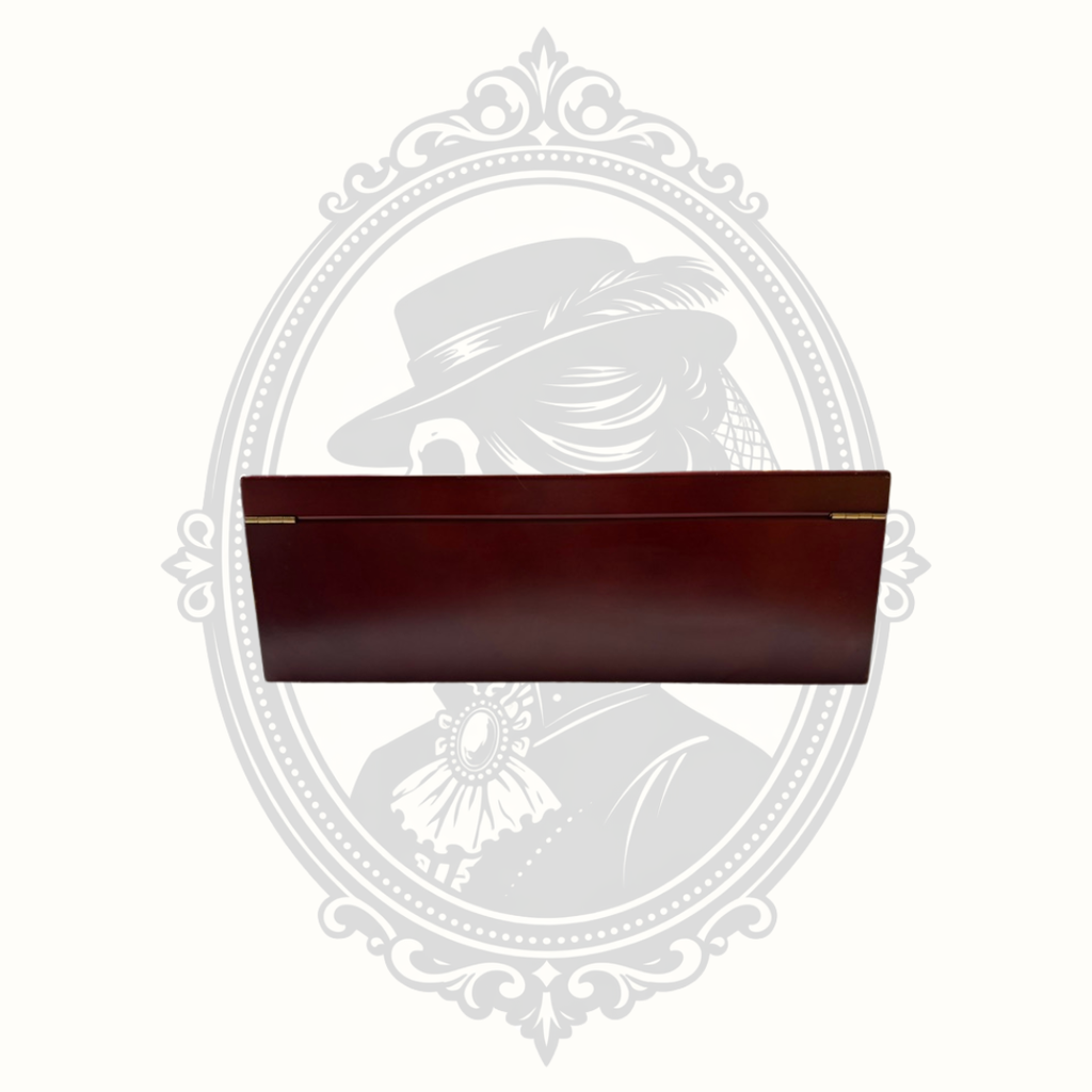 Glass Top Cedar Lined Cigar Humidor with Hygrometer & Humidifier Desktop Box