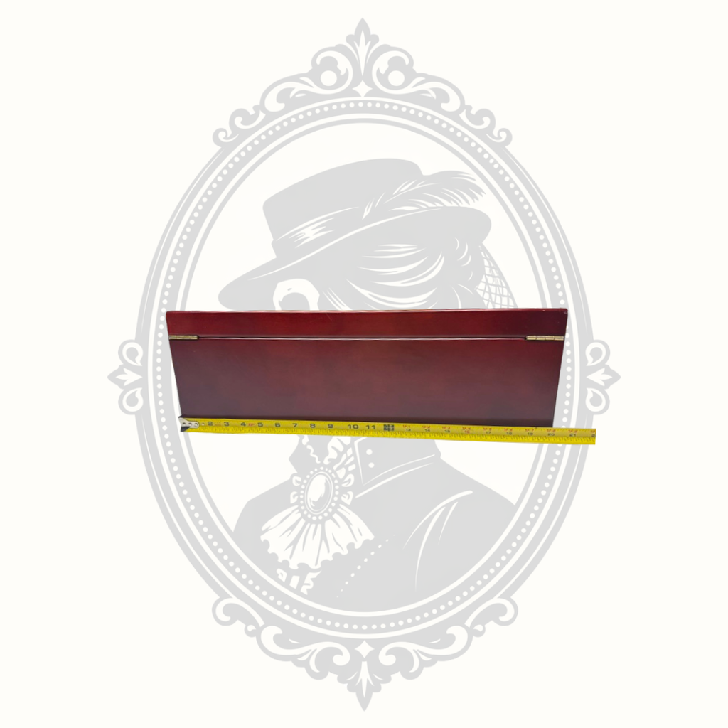 Glass Top Cedar Lined Cigar Humidor with Hygrometer & Humidifier Desktop Box