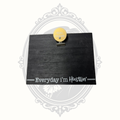 Goal Digger Memo Clip Sign | "Everyday I'm Hustlin'" Desk Organizer