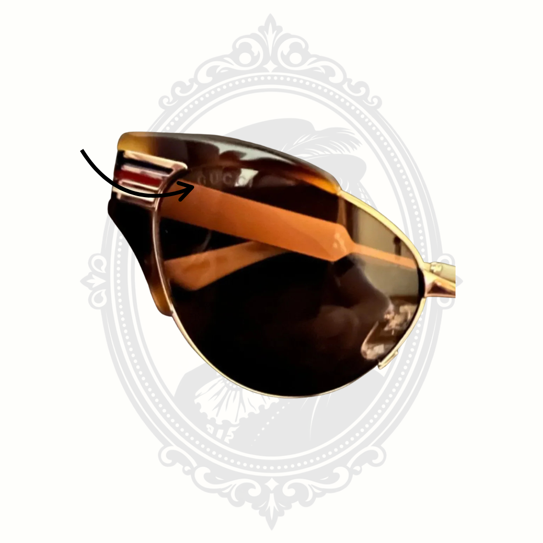 Authentic Gucci GG0522S Cat Eye Web Sunglasses Tortoise Sylvie Stripe with Case