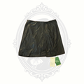 NWT Halara Faux Leather 2-in-1 Skort Women's Small Black Built-In Shorts