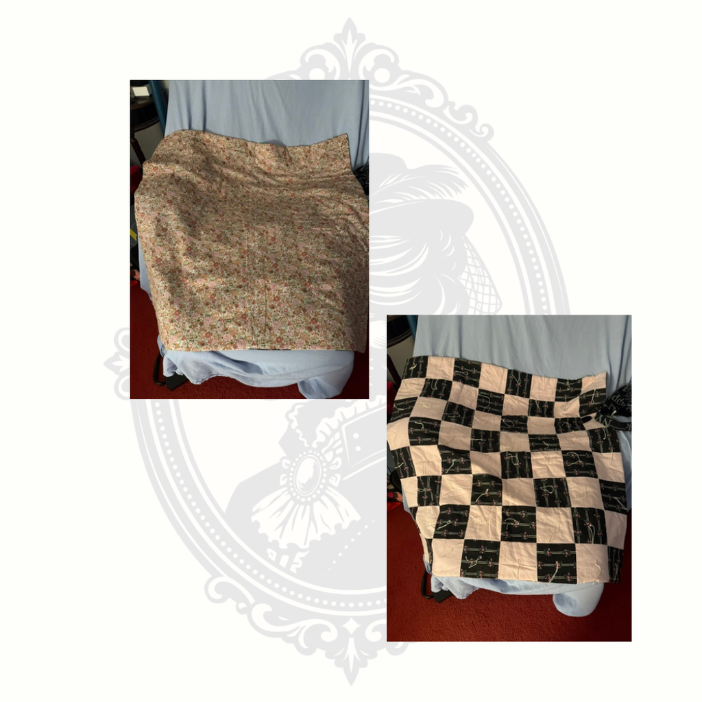Hand Tied Prayer Quilt 40x40 Handmade Lap Quilt Comfort Gift Throw