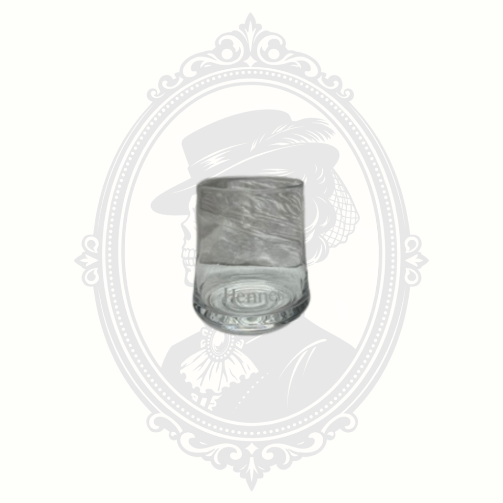 Hennessy Branded Rocks Glass – Heavy Whiskey Tumbler – Home Bar Cocktail Glass