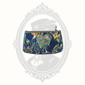 Holographic Cosmetic Makeup Bag with Reversible Sequin Heart Zipper Pouch