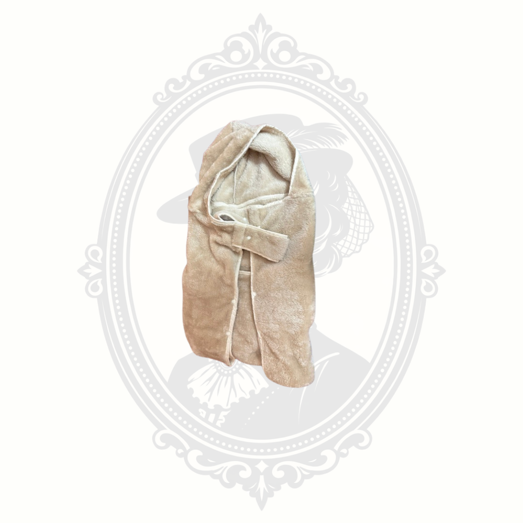 Plush Bear Hooded Baby Carrier & Stroller Cover Blanket – Neutral Tan