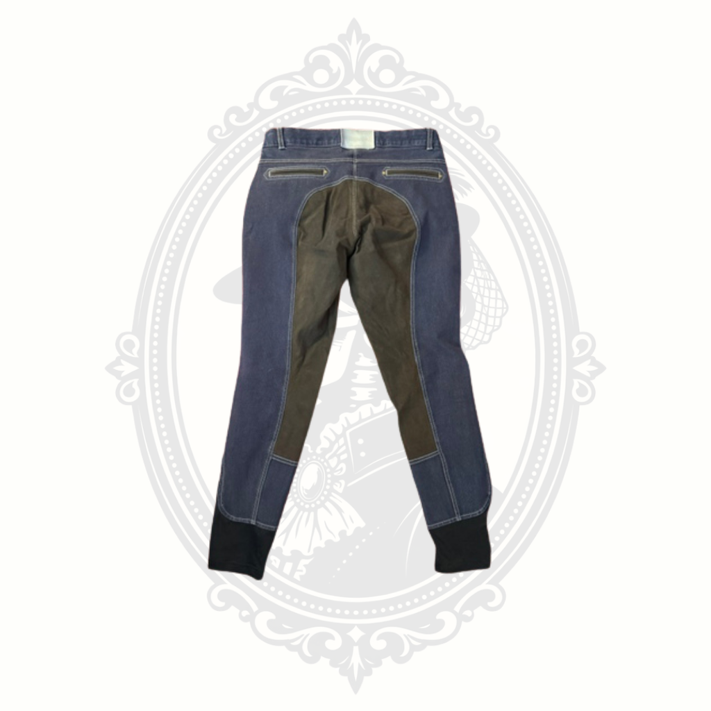 Horseware Ireland Full Seat Riding Breeches Women's Denim Blue Equestrian Pants
