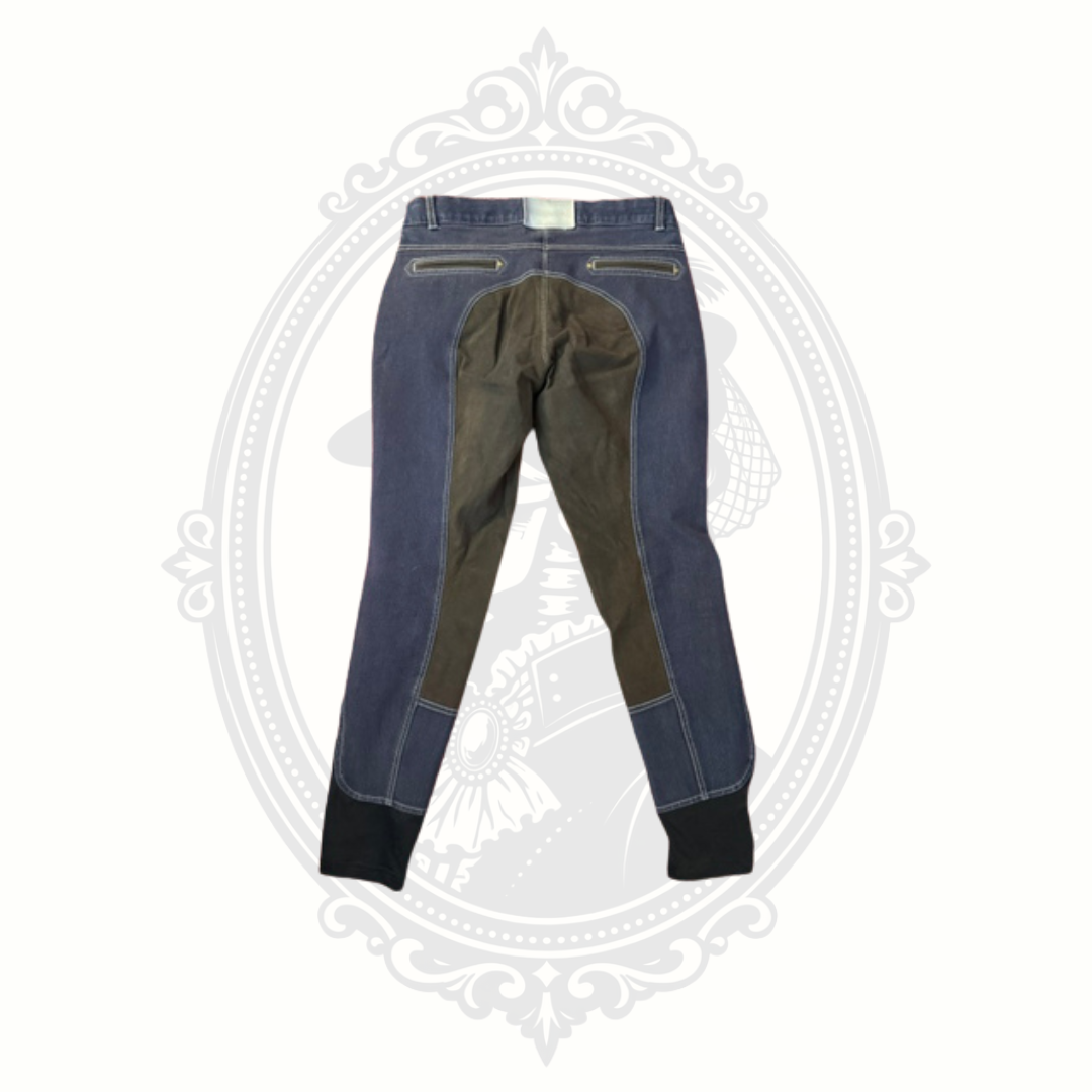 Horseware Ireland Full Seat Riding Breeches Women's Denim Blue Equestrian Pants