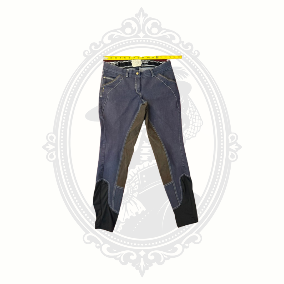 Horseware Ireland Full Seat Riding Breeches Women's Denim Blue Equestrian Pants