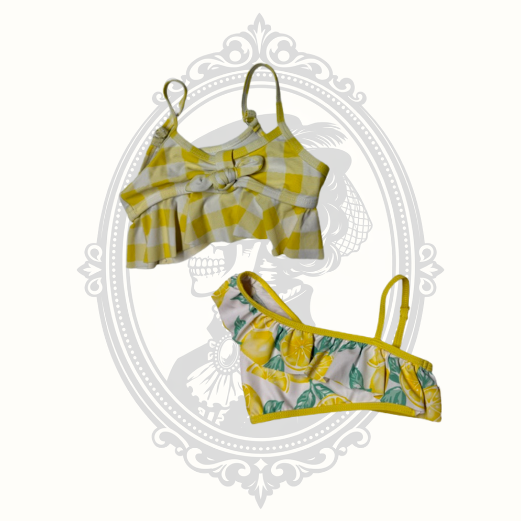 Jessica Simpson & Tommy Bahama Girls 3T Bikini Swim Tops Lot of 2