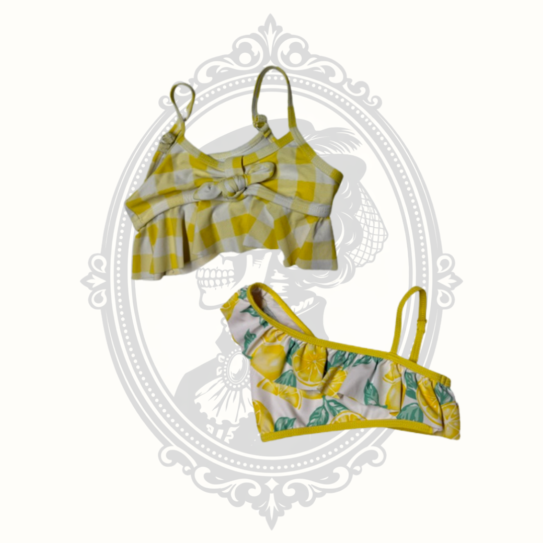 Jessica Simpson & Tommy Bahama Girls 3T Bikini Swim Tops Lot of 2