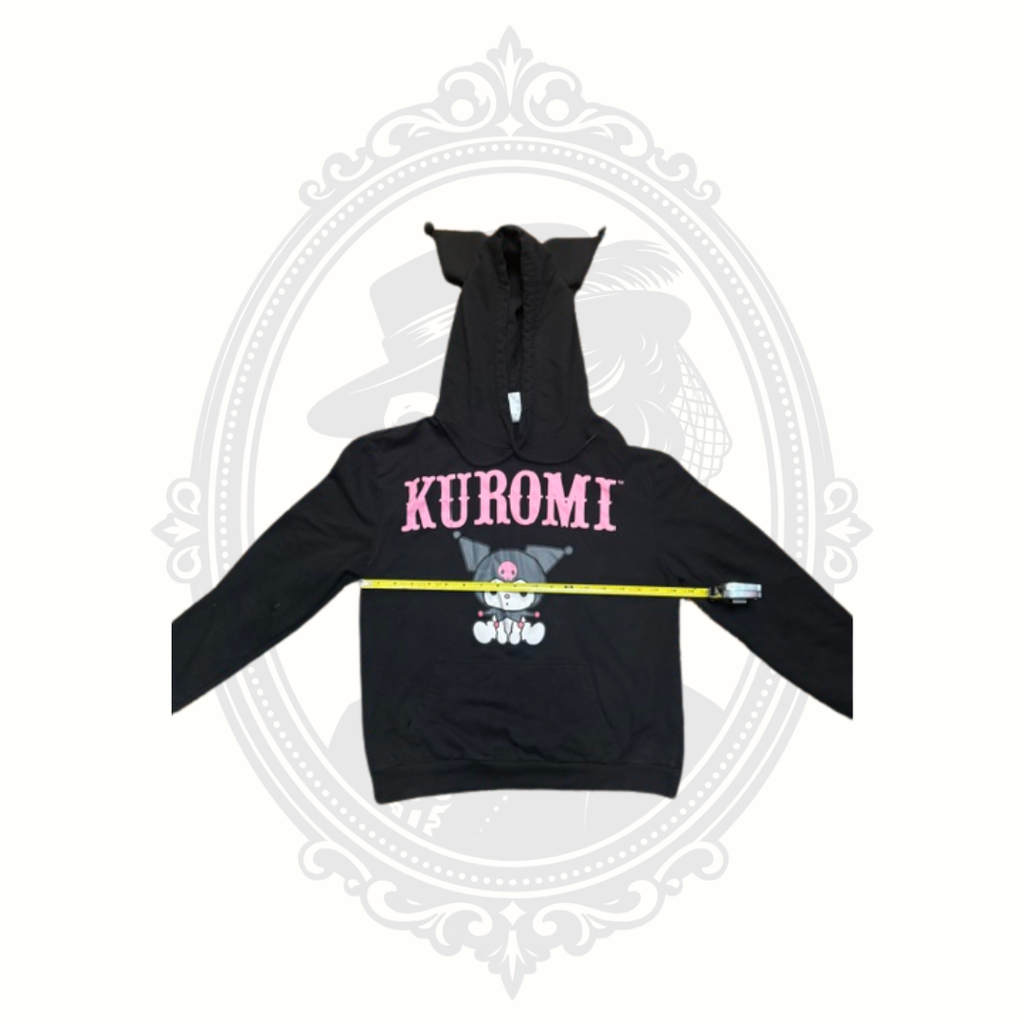 Kuromi Sanrio Black Ear Hood Hoodie Size Small Licensed Bioworld