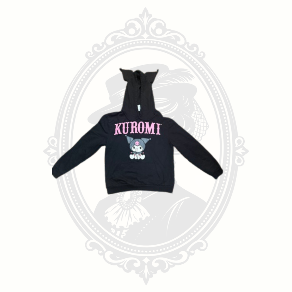 Kuromi Sanrio Black Ear Hood Hoodie Size Small Licensed Bioworld