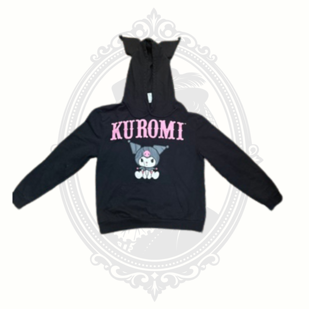 Kuromi Sanrio Black Ear Hood Hoodie Size Small Licensed Bioworld