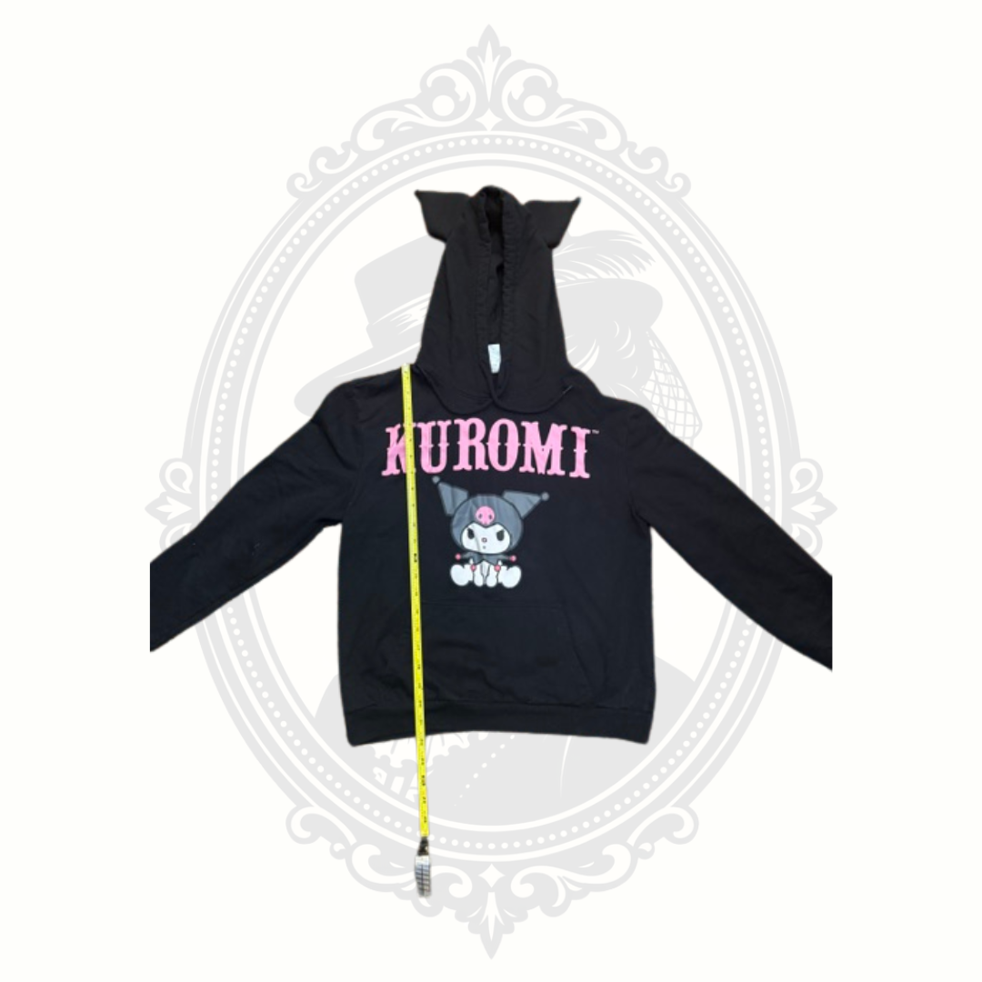 Kuromi Sanrio Black Ear Hood Hoodie Size Small Licensed Bioworld
