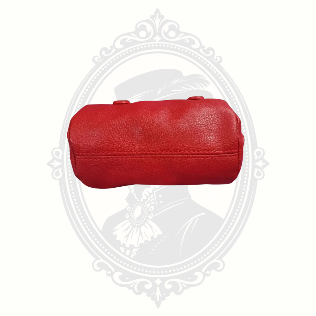 Lori Greiner "For Your Ease Only" Mini Barrel Purse – Red Faux Leather – NWT – Discontinued