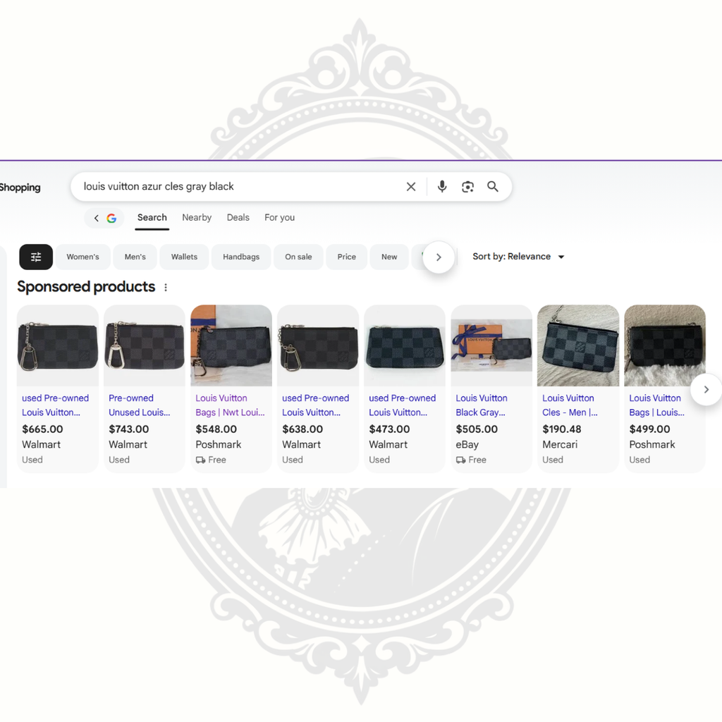 Authentic Louis Vuitton Damier Graphite Key Pouch (Cles) – Brand New Full Gift Set