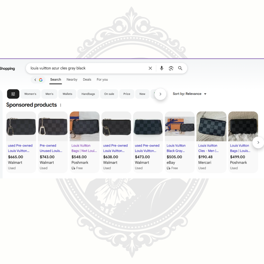 Authentic Louis Vuitton Damier Graphite Key Pouch (Cles) – Brand New Full Gift Set