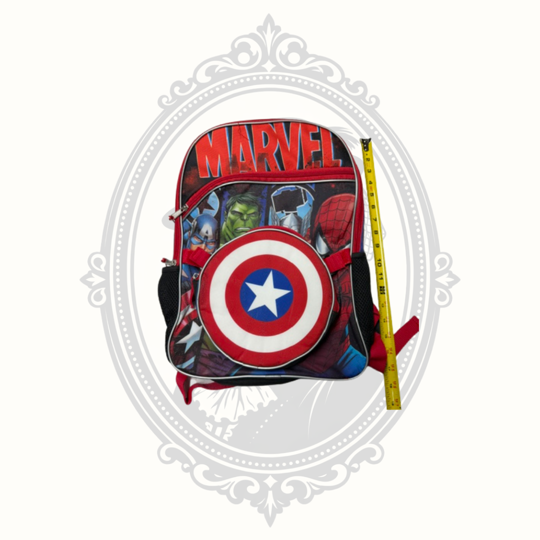 Marvel Avengers Kids Backpack with Removable Captain America Lunch Box