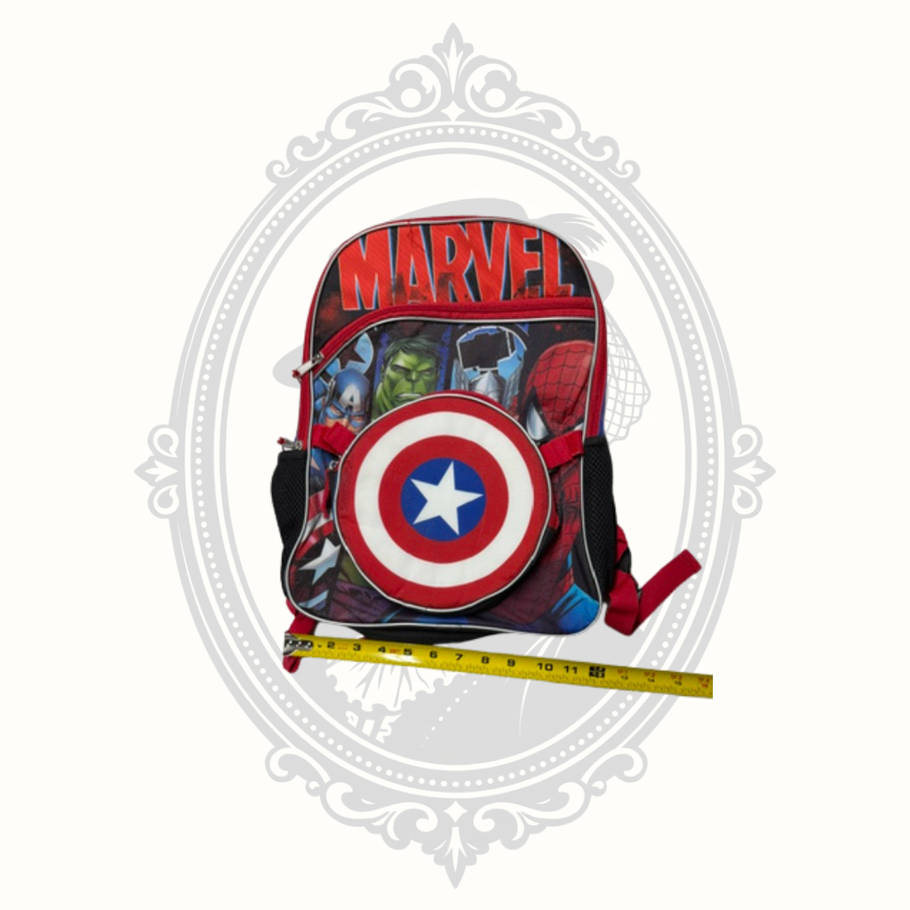 Marvel Avengers Kids Backpack with Removable Captain America Lunch Box