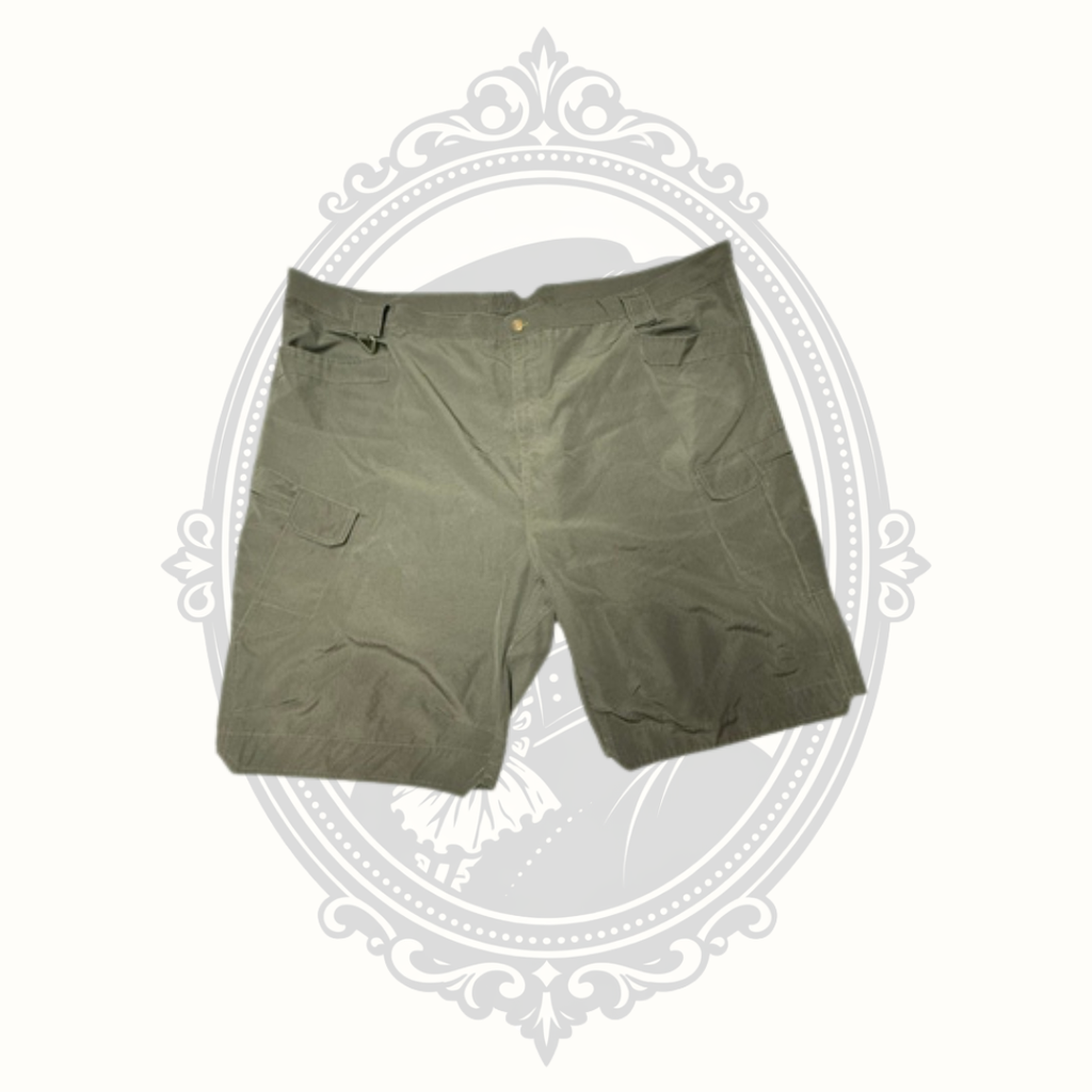 Men's Olive Ripstop Cargo Shorts – Size 4XL
