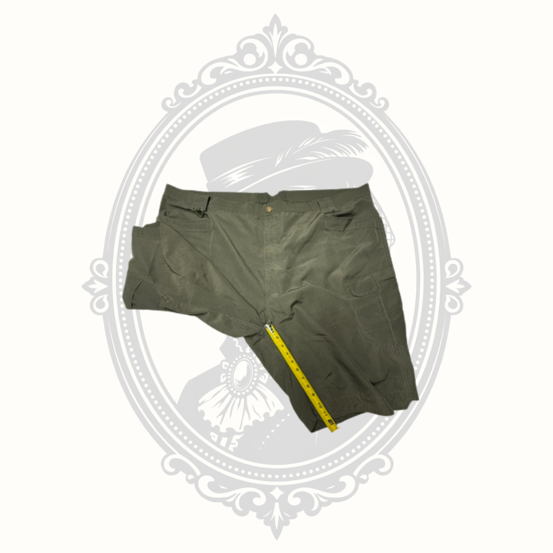 Men's Olive Ripstop Cargo Shorts – Size 4XL