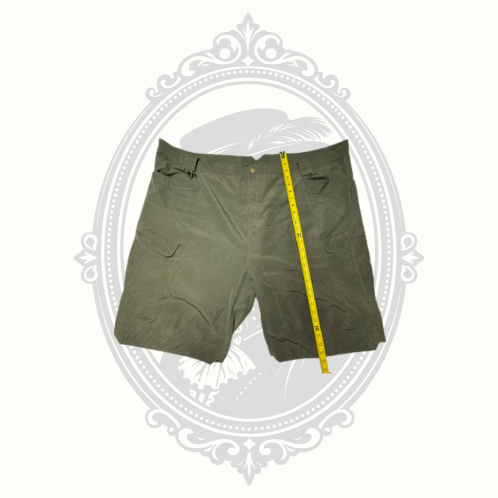 Men's Olive Ripstop Cargo Shorts – Size 4XL