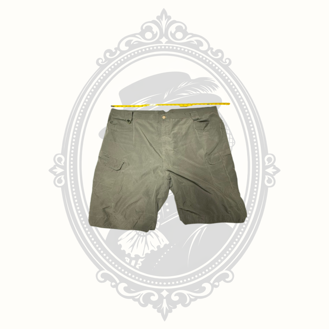 Men's Olive Ripstop Cargo Shorts – Size 4XL