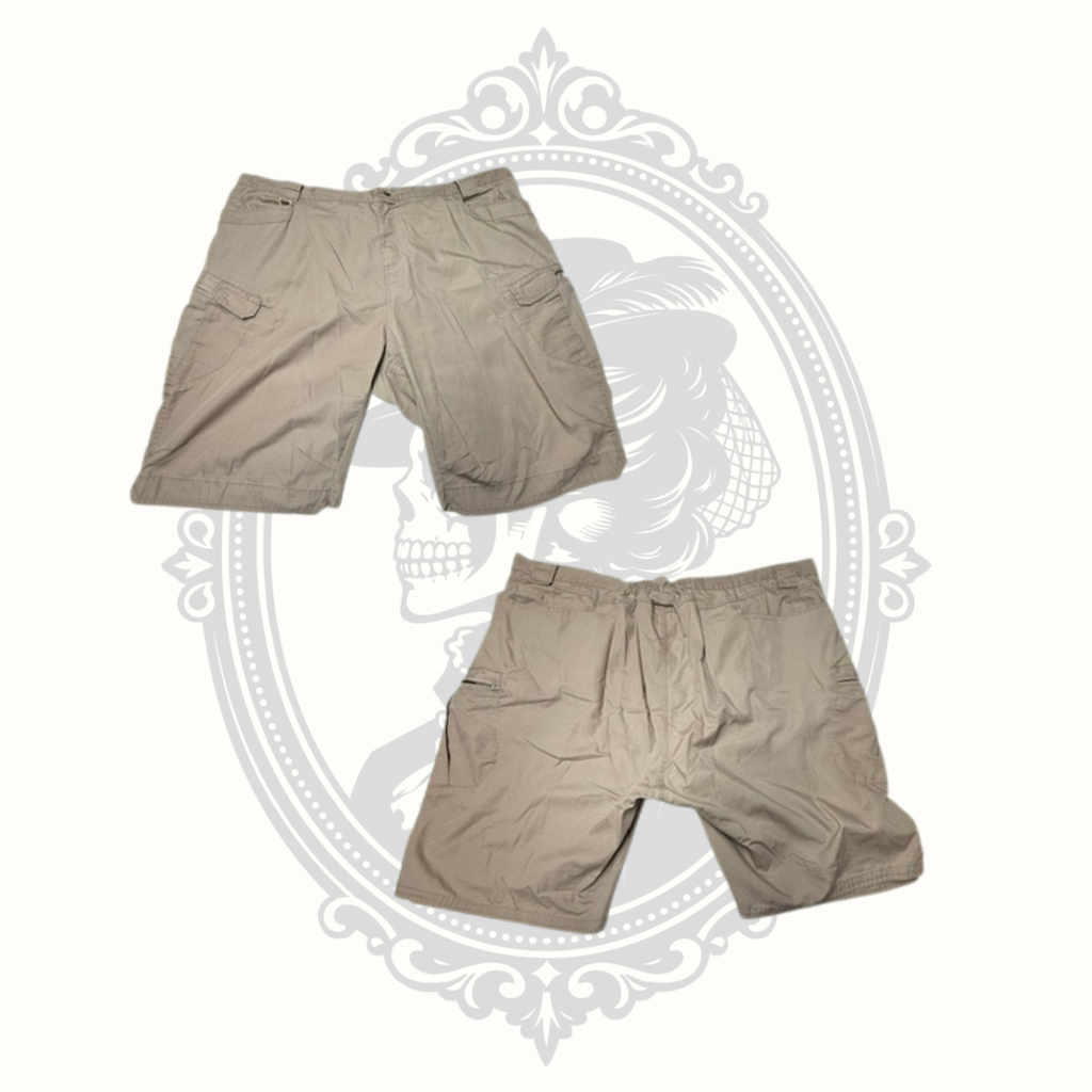 Men's Tan Ripstop Cargo Shorts – Size 4XL