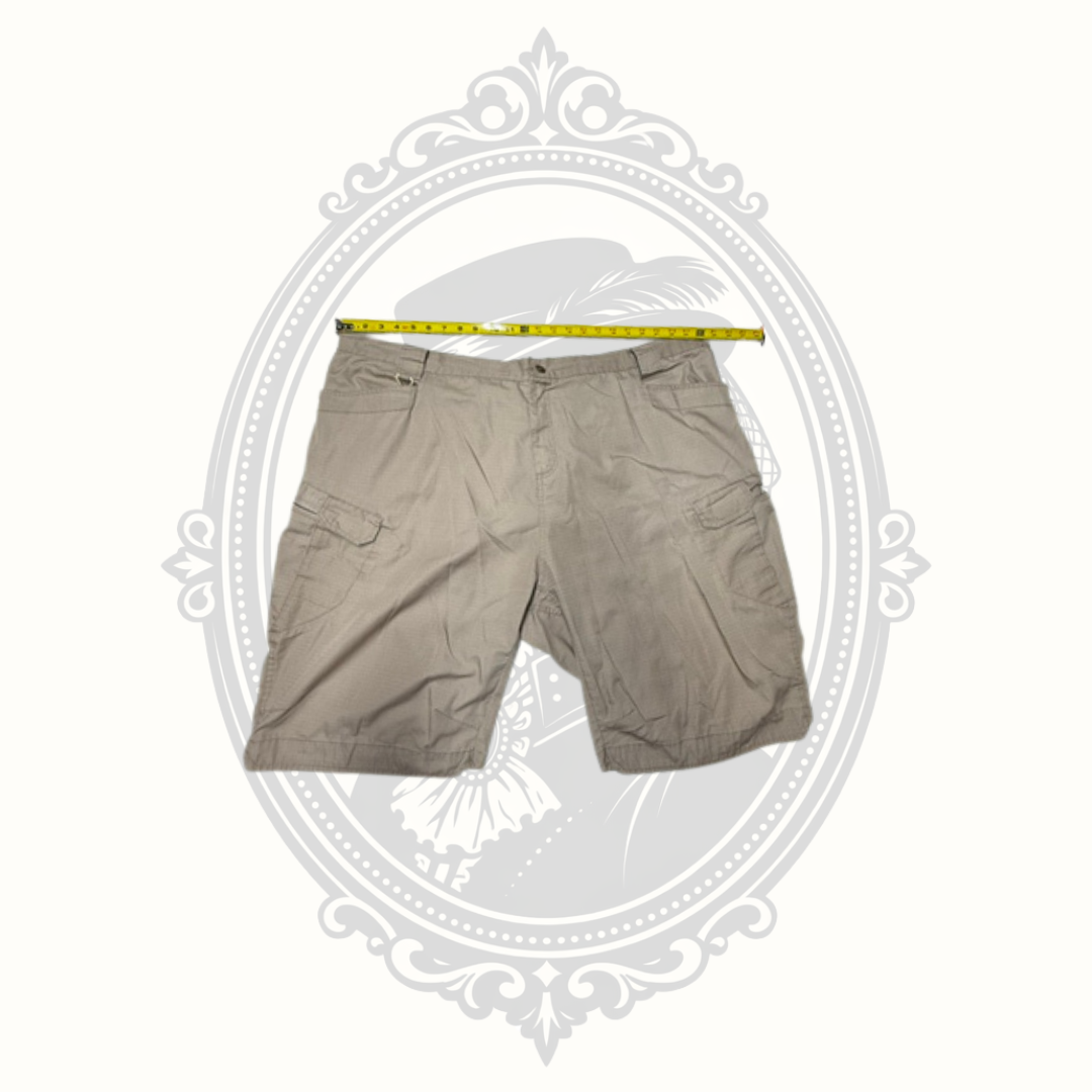 Men's Tan Ripstop Cargo Shorts – Size 4XL