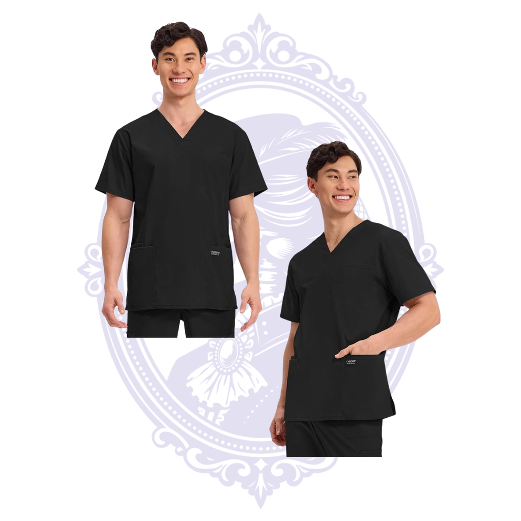 Cherokee Workwear Professionals Men’s Scrub Top — Small