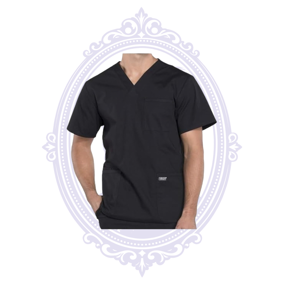 Cherokee Workwear Professionals Men’s Scrub Top — Small